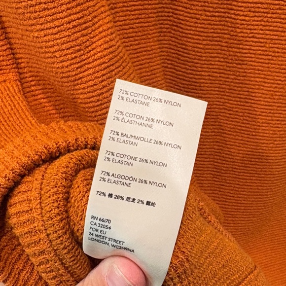 Free People Ottoman Slouchy Tunic Rust Cowl Neck Sweater - Picture 4 of 4